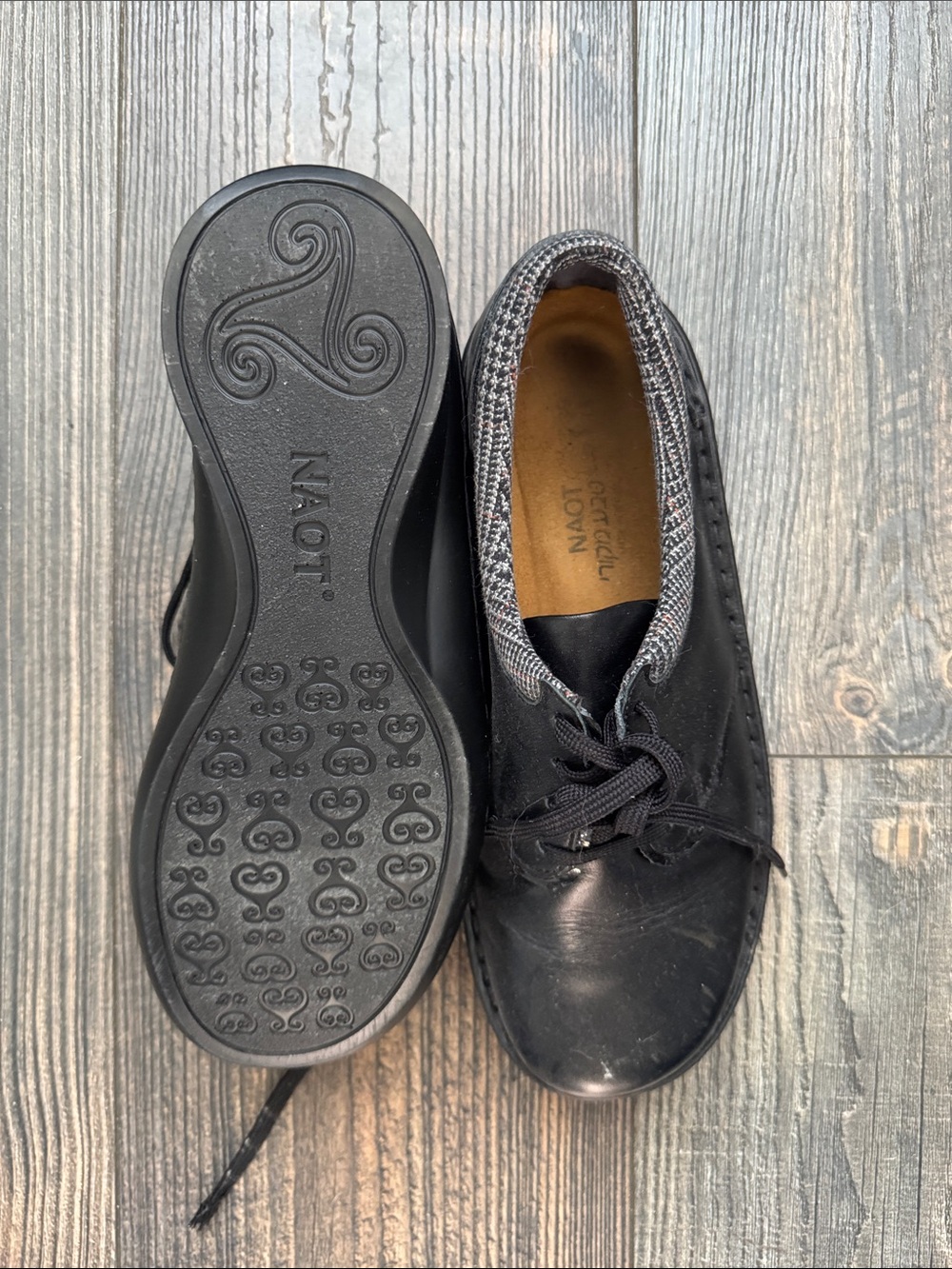 Naot Black Women’s Lace-Up Casual Shoe